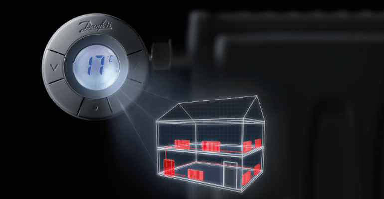 Контролируйте температуру дома всего в два клика с помощью Danfoss Link™ СС