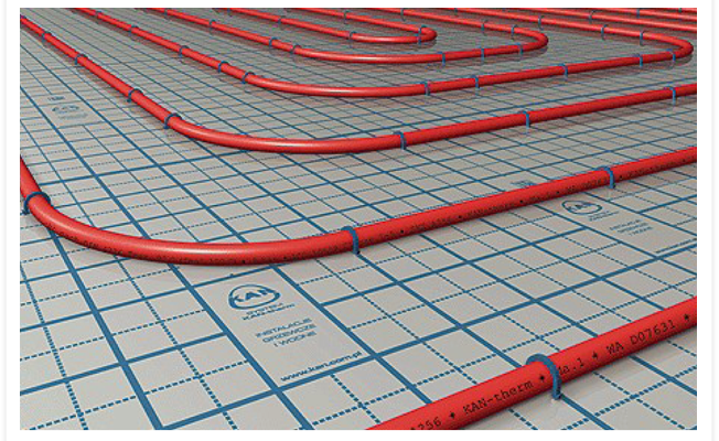 Системы крепления труб при монтаже системы подпольного отопления KAN-therm